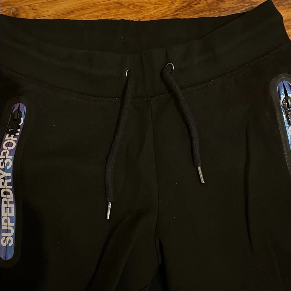 Superdry Black Joggers - Picture 3 of 6